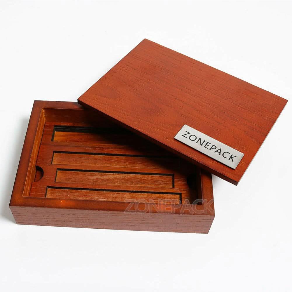 ZONESUN Brass Letter 6mm Hot Foil Stamping Letters Mold Set with Wood Box Time New Roman
