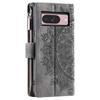 Style 006 For Google Pixel 9/9 Pro Wallet Case PU Leather Phone Cover Mandala Flower Pattern