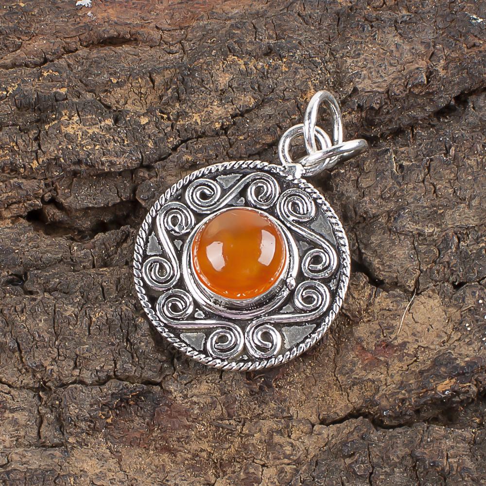 Carnelian Gemstone Jewelry, 925 Solid Sterling Silver Pendant, Handmade Dazzling Silver Pendant Jewelry Gift For Her
