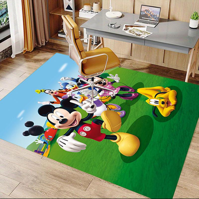 Mickey Friends Adventure Carpet For Playroom Bedroom Living Room Sofa Home Decorkids Game Area Rug Nonslip Floor Mat