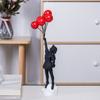 Resin Crafts Banksy Sculpture Love Flying Balloon Girl Figurine Creative   Wine Cabinet