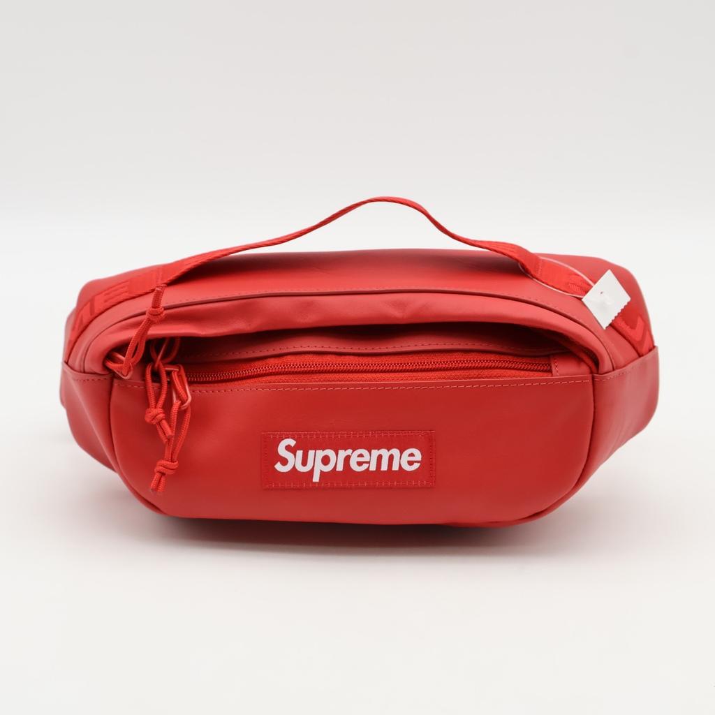 Supreme Leder-Hüfttasche Rot (FW23)