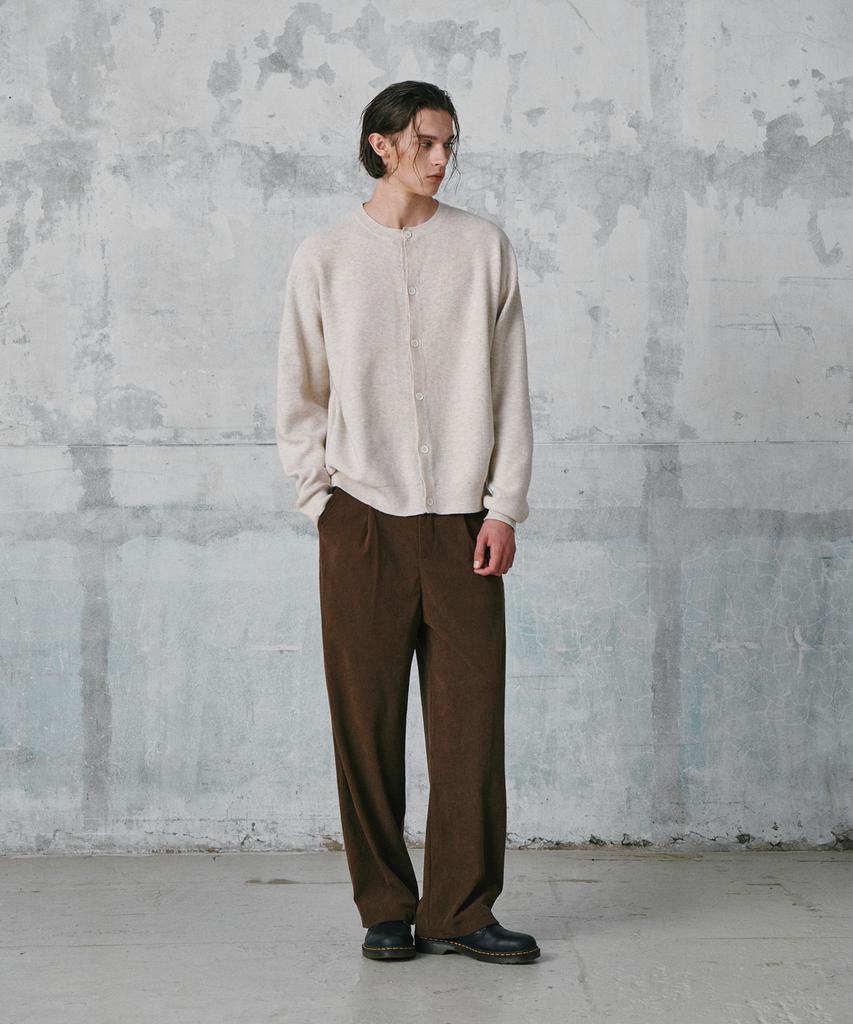 GLW Comfort Elastic Corduroy Pants Brown