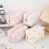 1 Pc Exquisite Bowknot Single-layer Pencil Case, Floral Pattern Design Storage Bag, a Must-have for Back To School Season