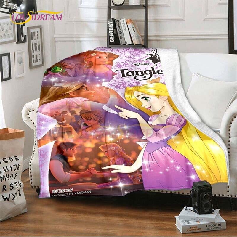 Mooie Prinses Rapunzel Cartoon Deken Anime Plaid Dekens voor Bedden Banken Queen Size Zachte Beddengoedhoes Huisdecoratie Kinder Cadeau