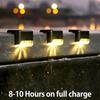 Solar LED Garden Light Stairs Deck Lamp Outdoor Lighting Waterproof Solar Step Light Lamp for Patio Yard Garden Pathway Decor HMM
