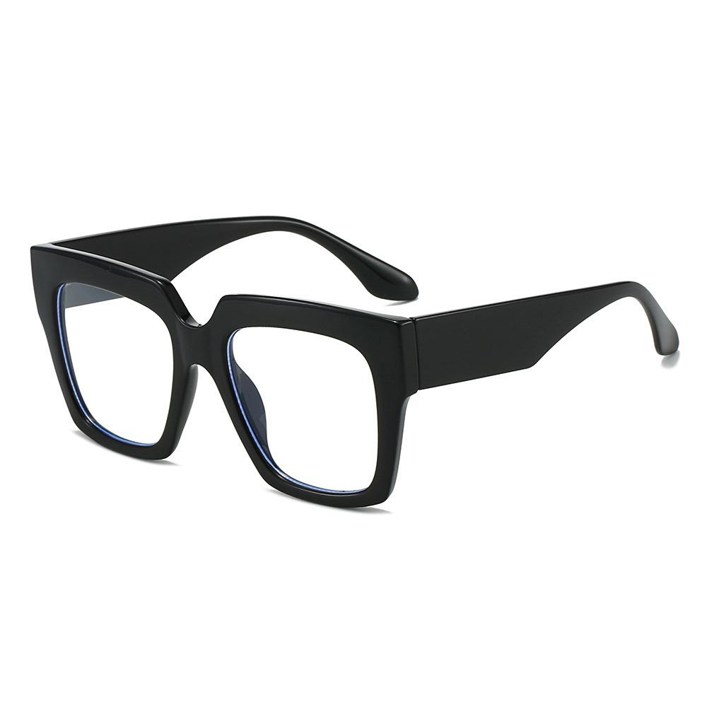 Fashion Oversized Blue Light Glasses Square Big Frame Non-Prescription Eyeglasses Women Men Gasses Frames