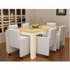 Day and Night - Day and Night Dining Chairs 6 Pcs White Synthetic Leather