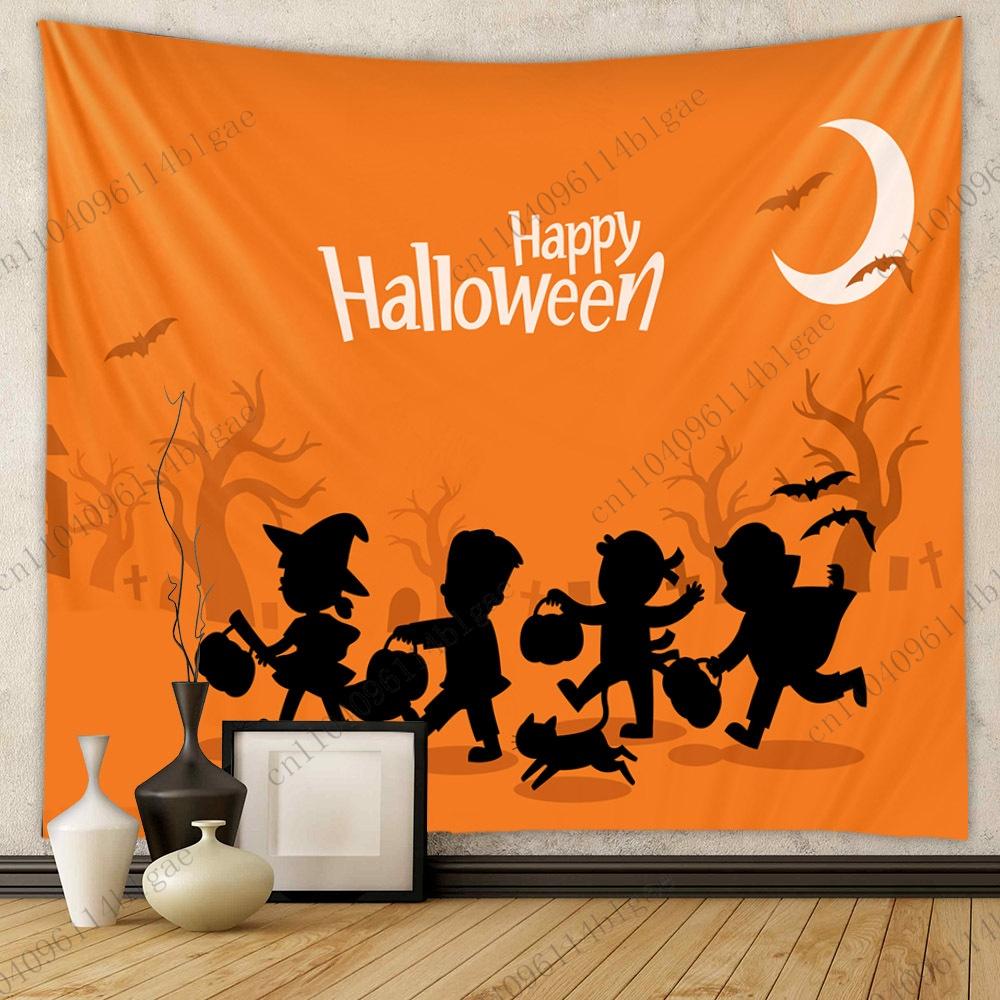 

Eerie Halloween Graveyard Tapestry Home Decoration Halloween Theme Wall Art Gothic Halloween Scene Tapestry Bedroom Decoration 74x94cm(29x37in)