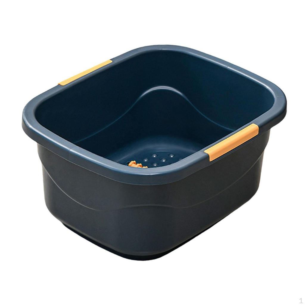 Secchio Vaschetta Pediluvio, Portatile, Vasca da Bagno, Robusto, Vasca per Immergere i Piedi