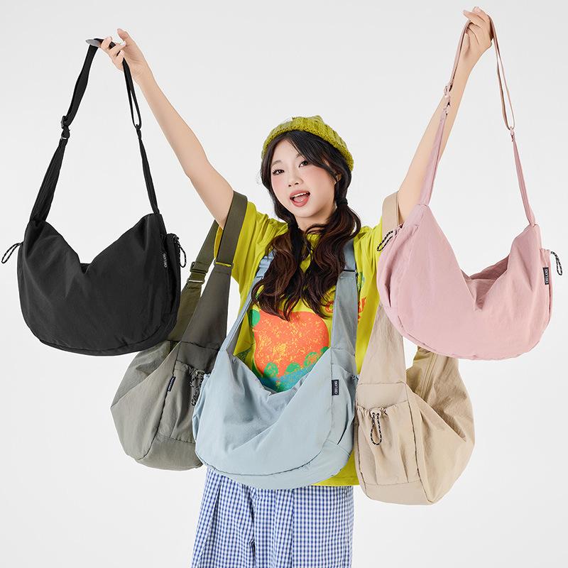 Women's Lightweight Nylon Crossbody Bag Shoulder Tote Bag