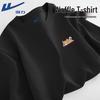 Warrior Waffle Knit Cute Dog Print T-Shirt