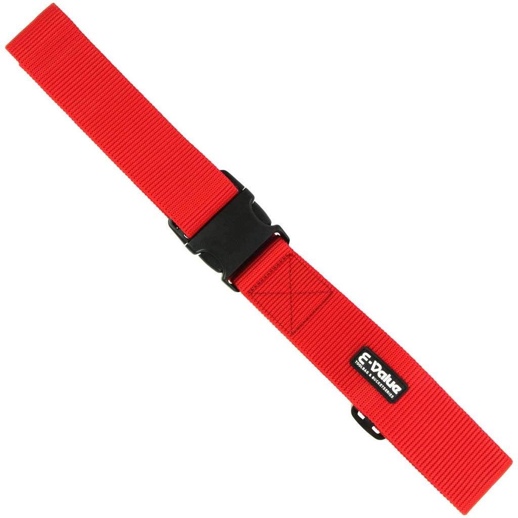 Buckle 50mm Effective Dimensions Vertical Fold Resistant GI Red [eValue] One-Touch Belt, Wide, 700-1200mm, Woven,