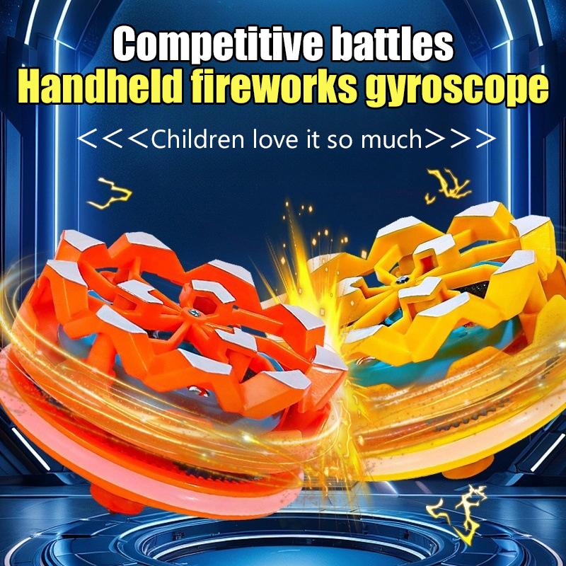 1 Stück Kreativität Stressabbau Reibungsbeschleunigung Kollision Aufleuchten Funken Drehend Teenager Handkreisel Kindergeschenk