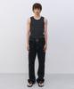 INSILENCE Striped Tank Top Black