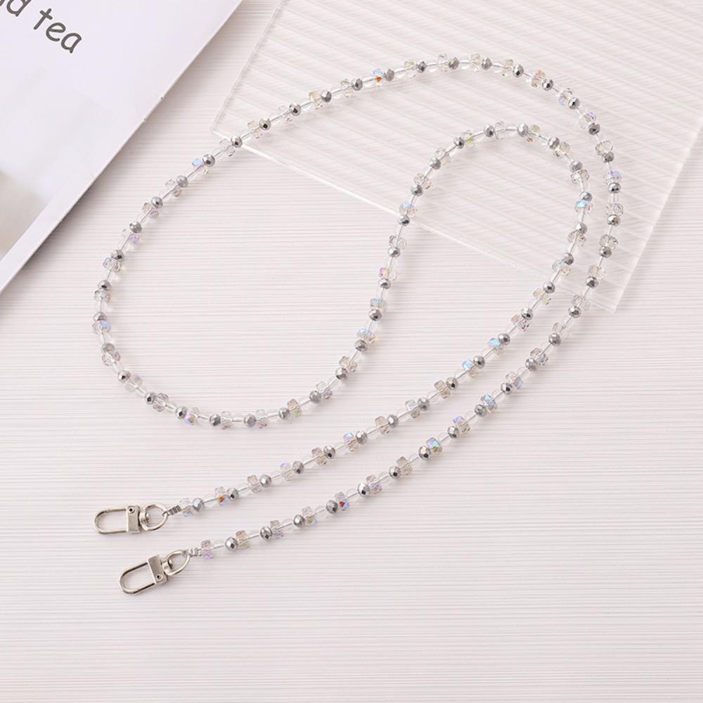 Bag Chain Beaded Crossbody Phone Chain Love Heart Phone Neck Straps  Keychain Pendant