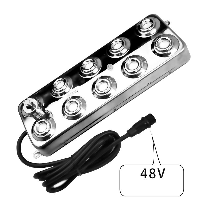 DC48V Ultraschall-Luftbefeuchter mit 220V wasserdichter Stromversorgung 10 Kopf Zerstäuber Nebelmaschine 5 Kg/h Nebelhersteller Fogger