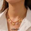 316L Stainless Steel Glamorous Conch Shells Series Connection Necklace Women Noble Elegant Neck Chain Jewelry Gifts