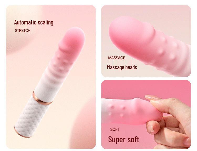 Automatic Telescopic Masturbator for Women with Ten Vibration Modes - Portable Sit-Type Design