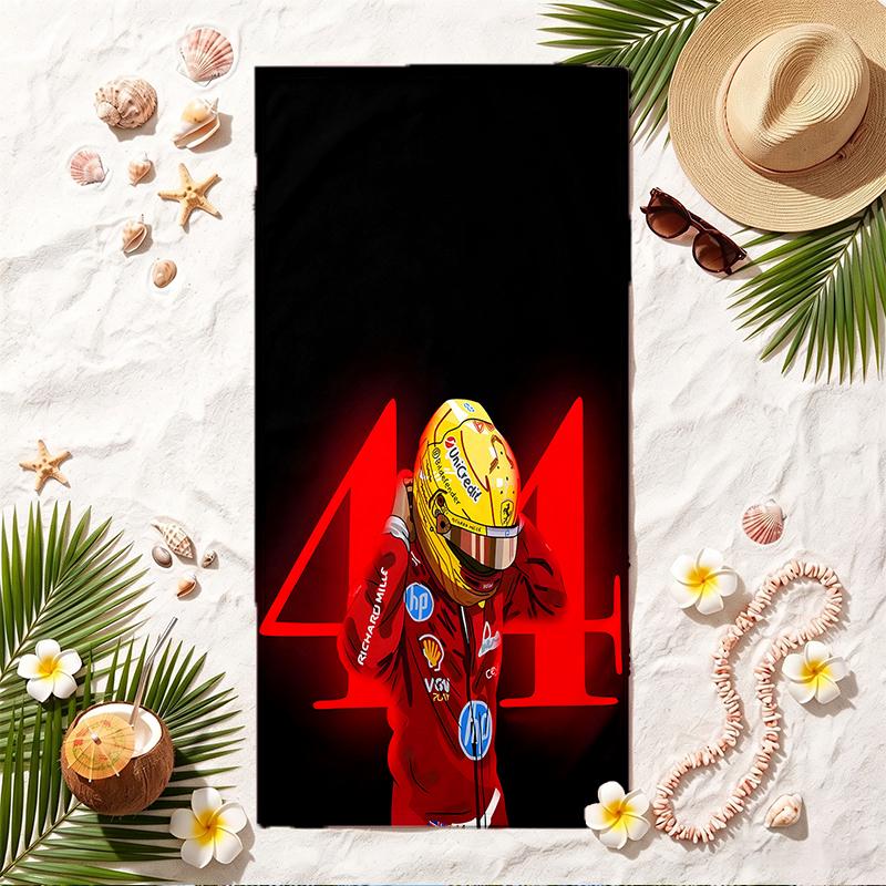Lewis Hamilton Soft Beach Towel Stylish Beach Pool Towel for Summer Seaside Vacation Travel