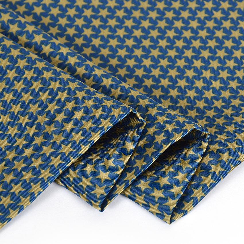 [BYSIFA]  Male Long Silk Scarf Cravat Blue Gold Men Neck Scarf New Brand Accessories Fall Winter Business Men Scarves 170*30cm