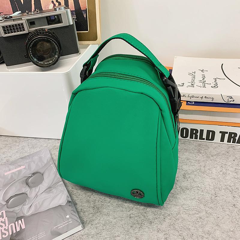 Summer new small bag mini lightweight multi-compartment shoulder messenger bag solid color cute couple shell mobile phone bag