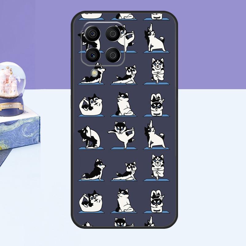 Animal Dog Husky Case For Samsung Galaxy M52 M32 M12 M21 M15 M55 M56 M36 M16 M06 M13 M33 M53 M14 M34 M54 M31
