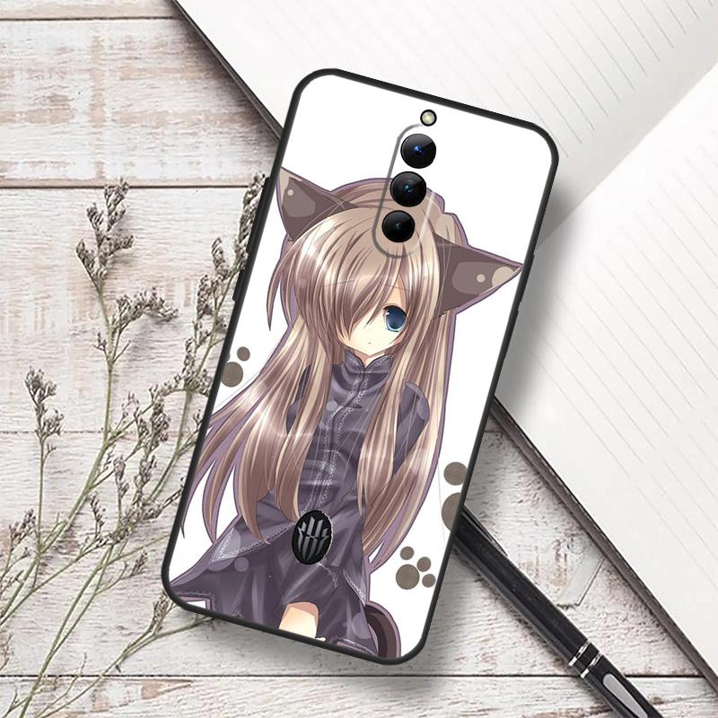 Anime Cat Girl Case For ZTE Nubia Red Magic 10 Air 6S 7S 7 Pro RedMagic 10S 9S 8S 8 9 10 11 Pro Plus Funda