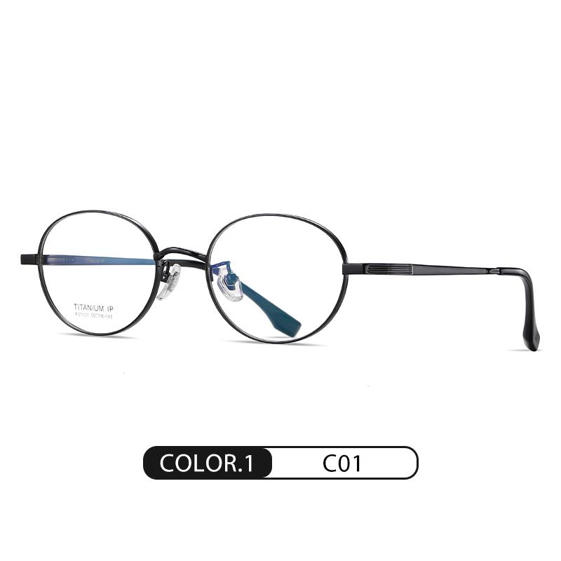 

Women Round Titanium Optical Glasses Frame Flexible Anti Glare Glasses Diopter Prescription Myopia Presbyopia Eyewear
