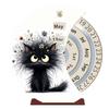 Wooden Material Perpetual Calendar Manual Rotating Manual Rotating Calendar  Home Decoration