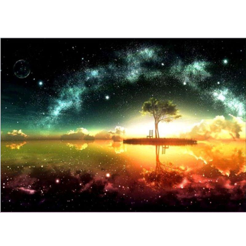 

Starry for Sky 5D DIY Full Drill Diamond Paint Embroidery for Cross Stitch Kit R