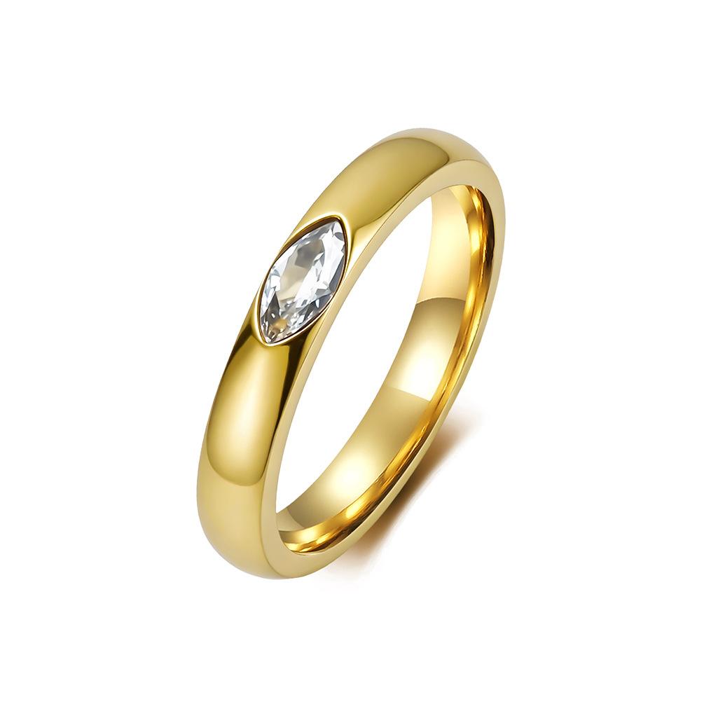 Ins European and American Fashion Trend Horse Eye Gemstone Ring Women s Niche High-end Sense Light Luxury Does Not Fade Hand Jewelry 2026 5#