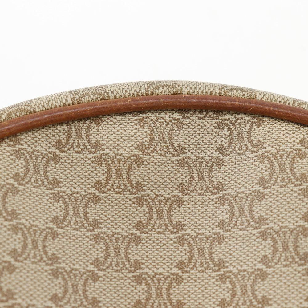 Celine Old Celine Shoulder Bag Macadam Vintage Beige PVC Women Used