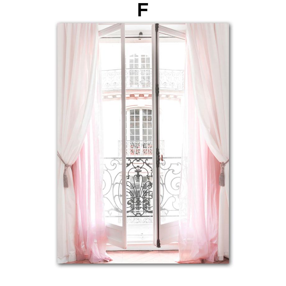 

Розовая сакура, роза, пион, Париж, свежий цветок, пейзаж, постеры, принты, картины на холсте, настенные художественные картины для гостиной, домашний декор 30X40cm No Frame