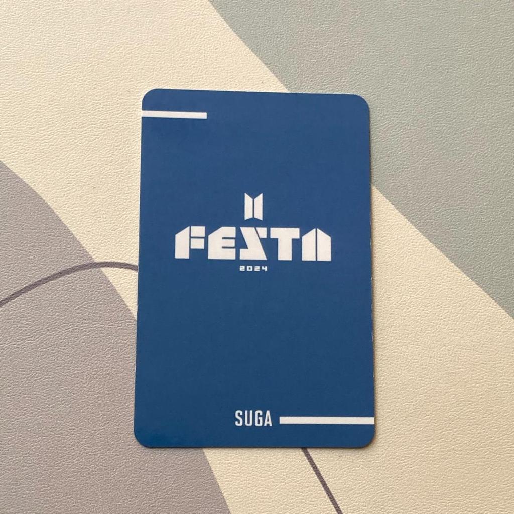 [USED] Yoongi 2024 11th Anniversary BTS FESTA ARMY ZONE Trading Card