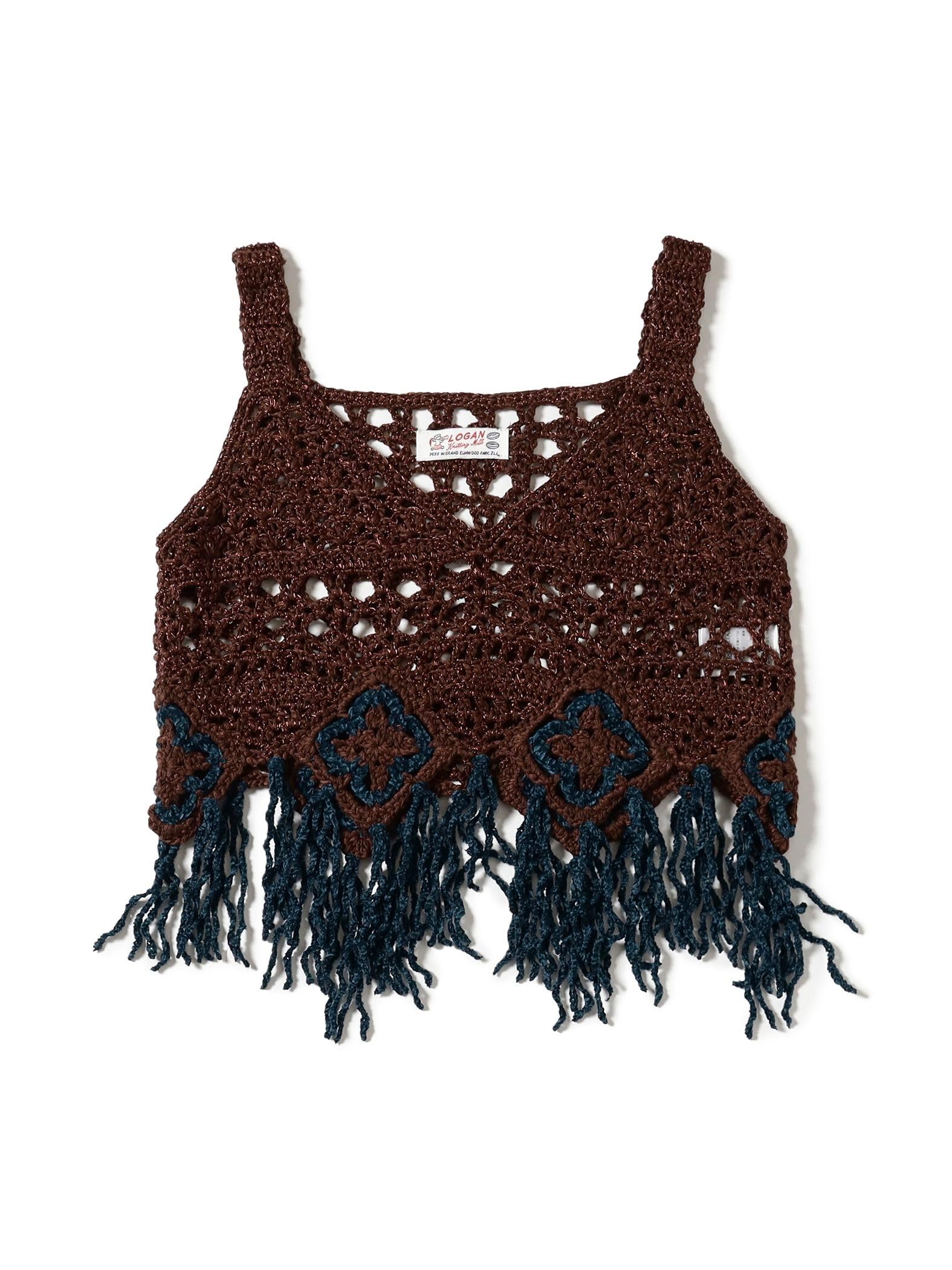 

BEAMS Life Store by BEAMS S/S Knit Vest LOGAN Knitting Mills Mole Paper Bustier Women s Brown One Size