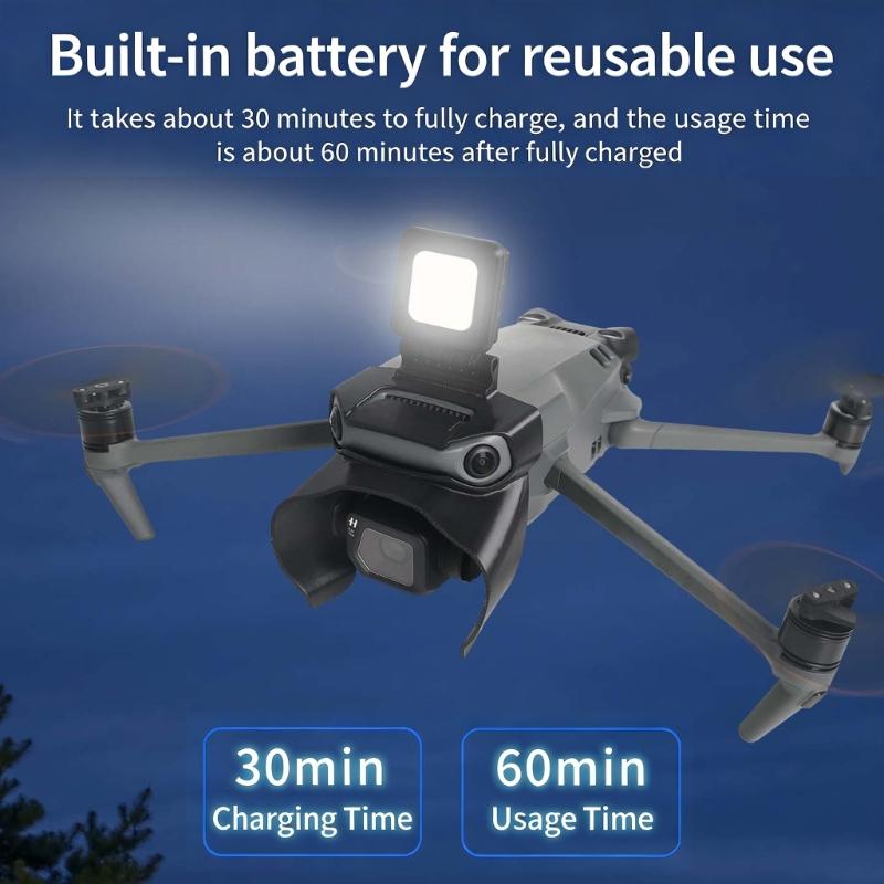 Adjustable 180Degree Rotating AntiCollision Guard With LED Navigation Light For 3Pro Drones Camera Flight Lighting