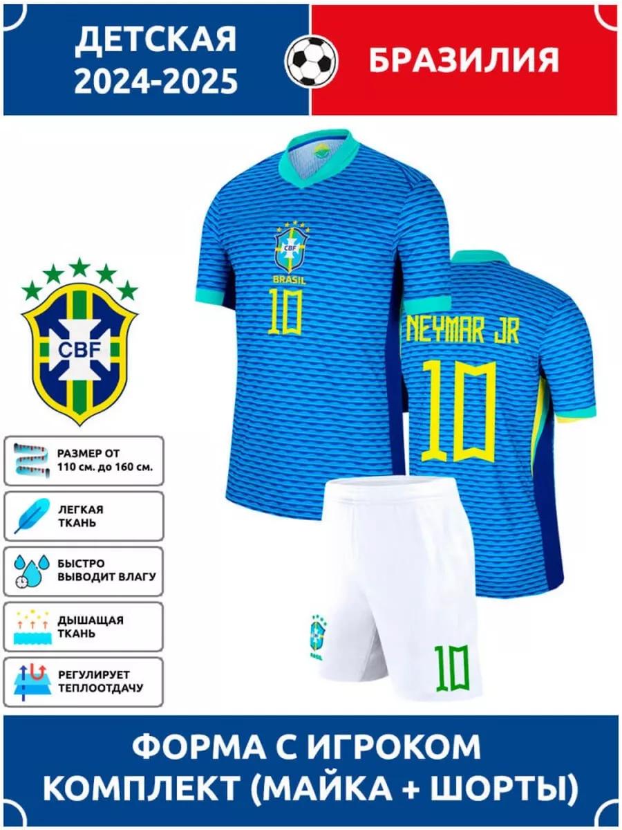 Brazil Neymar Jr. Football Jersey #10 Champions League edition Football Jerseys Training Suit Set S