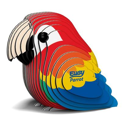 EUGY Macaw Paper 3D Puzzle - A Fun Educational Toy for Elementary School Boys and Girls, As Well As Adults, Making It a Great Gift.