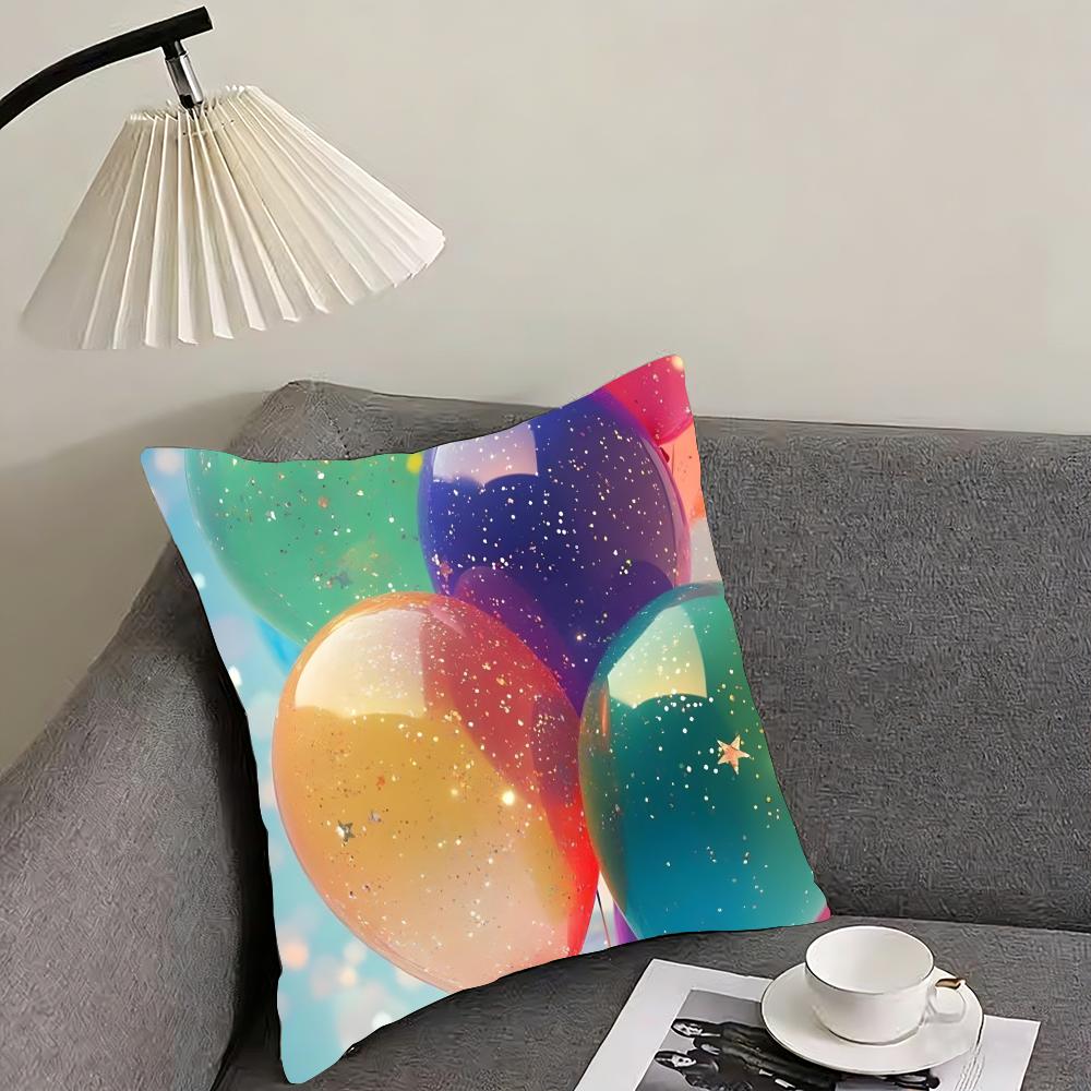 Balloon Fashion Cushion Cover Pillowcase Ultra Soft Skin Friendly Fabric Cloud Like Comfort  Concealed Zipper