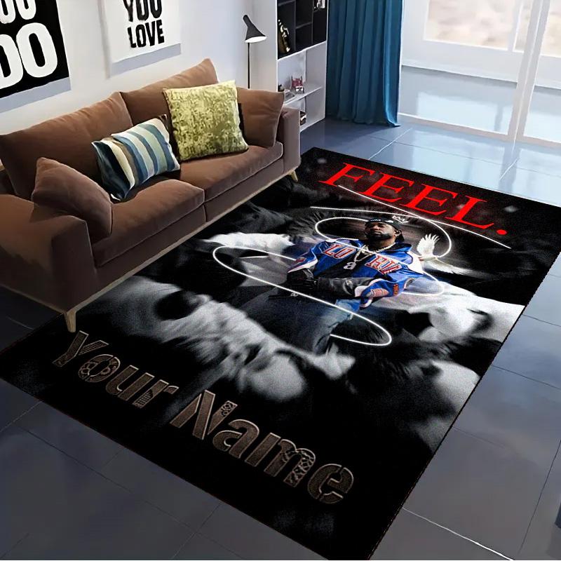 Name Custom Kendrick Lamar Carpet Rug for Living Room Bedroom Home Sofa Decoration,Kids Play Non-slip Floor Mat