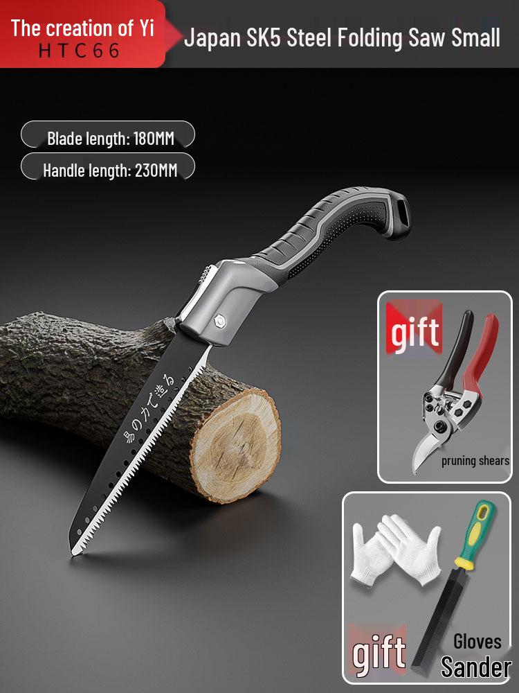 Japanese Folding Hand Saw: Fast Felling Tree Saw for Manual Wood Cutting