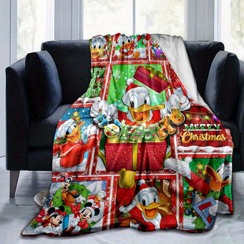 1pc. Disney Christmas Theme Blanket, Festive Home Decor, Office Throw, Outdoor Picnic Rug, Gift for Kids and Adults
