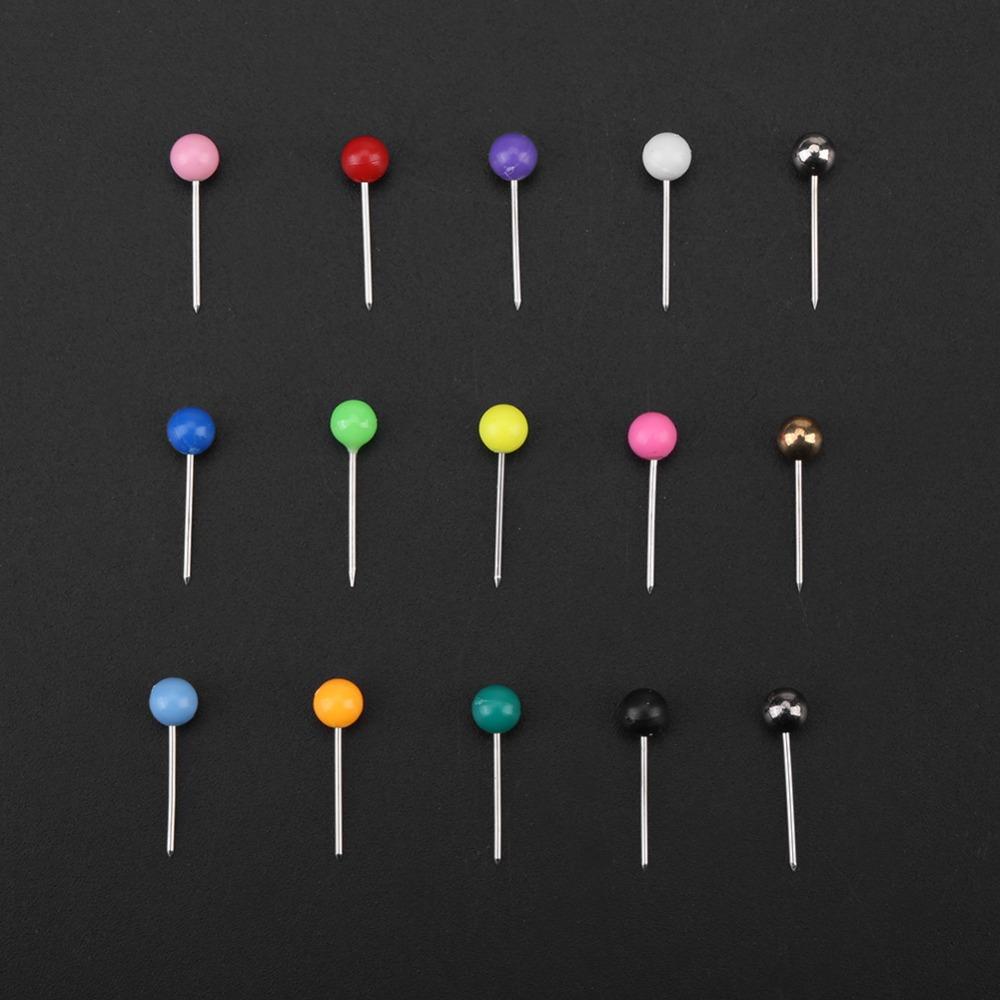 900pcs Round Head Dressmaking Pins Plastic Round Head Pins Pins Sewing Pins  Cork Board