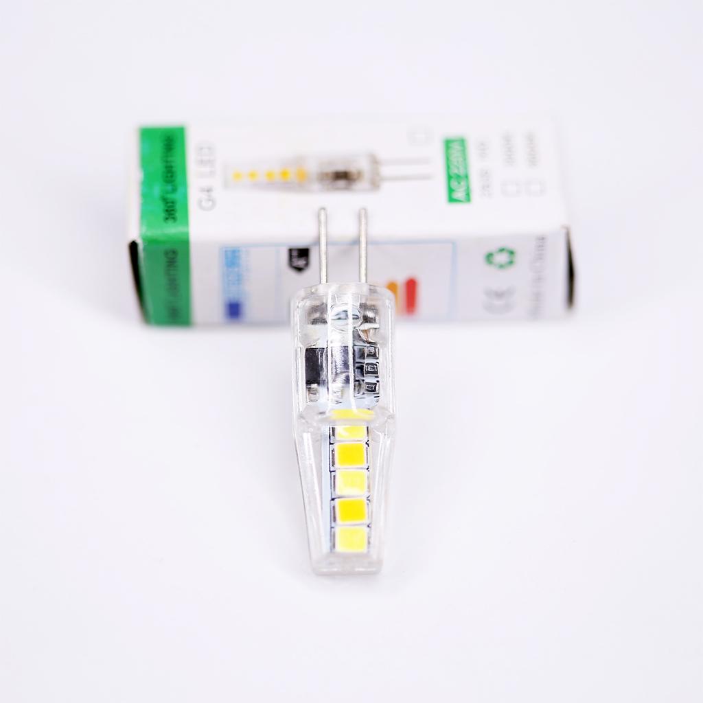 Mini G4 Led Lamp Corn Bulbs Beads Home Room 3000k Pendant 220V 8/10leds PC shell Decorative Replacement No flickering Chandelier