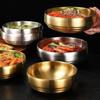 Double Layer Korean Stainless Steel Bowl Large Capacity Salad Bowl Cold Noodles Bowl  Restaurant