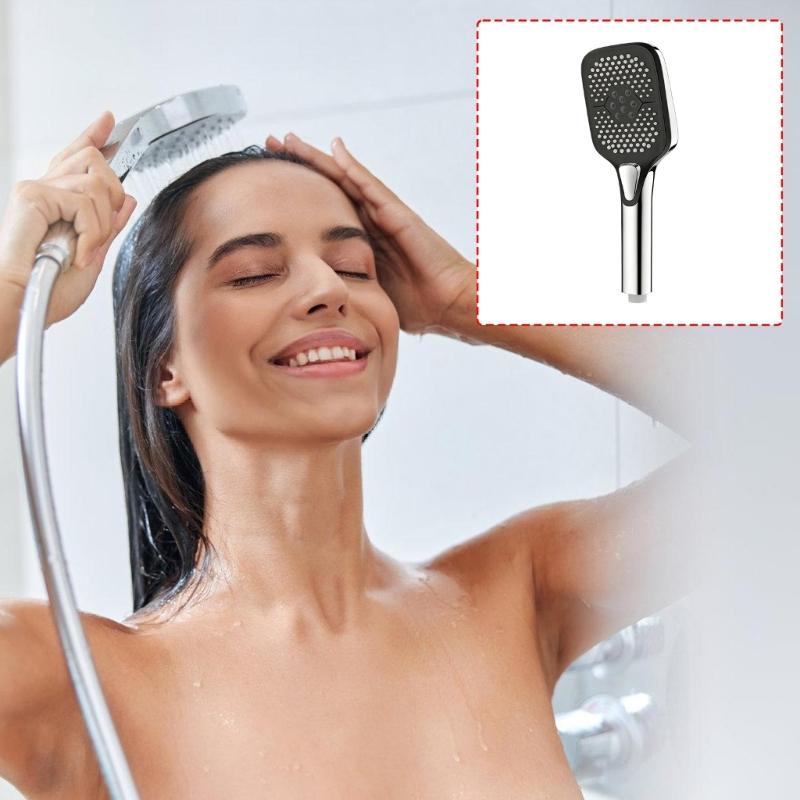 Powerful High Pressure Shower Head Water Saving Hnadheld Showerhead With Multiple Sprays Modes Easy Installation