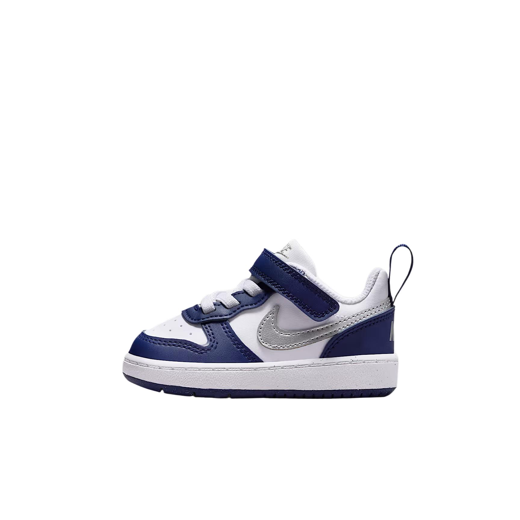 

Nike Court Borough Low Recraft TD White Metallic Silver Baby Sneakers DV5458-135 27