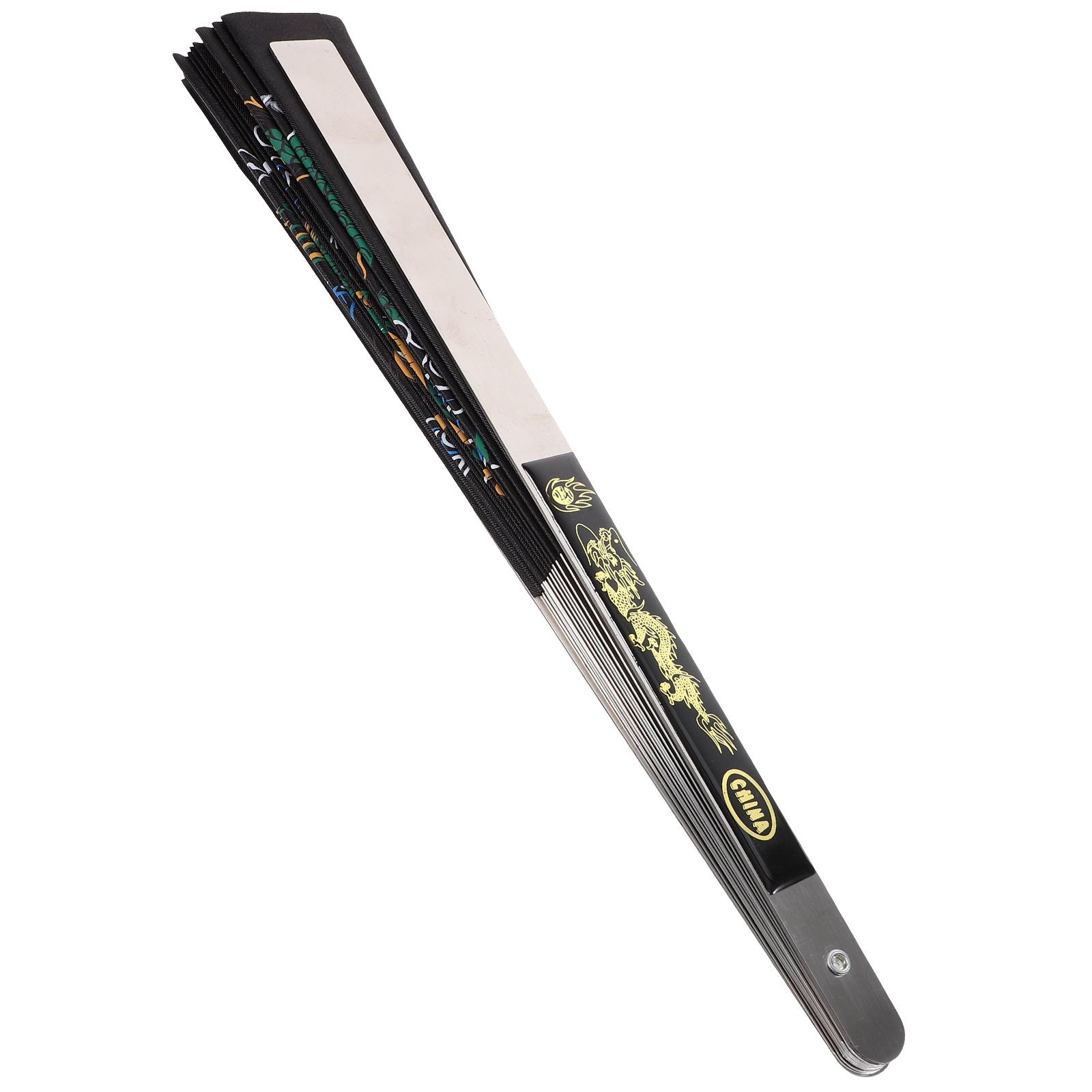 

Ручной Складной Веер Дракон Феникс Пион Винтажный Шелковый Китайский Кунг-Фу Металлические Декоративные Веера Ручной Веер Складной Ретро Танцевальный 64X33.8X0.1CM