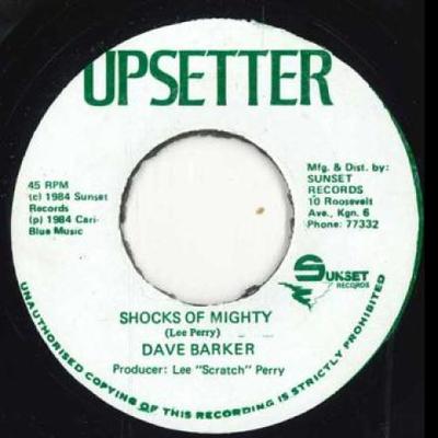 7inch Record DAVE BARKER - Shocks Of Mighty / Version Upsetter 1970 Jamaica Reggae, Ska & Dub